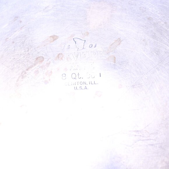 Revere Ware 1801 Vintage Copper Bottom 8 QT Stock Pot W Lid - Clinton, ILL - Picture 9 of 11